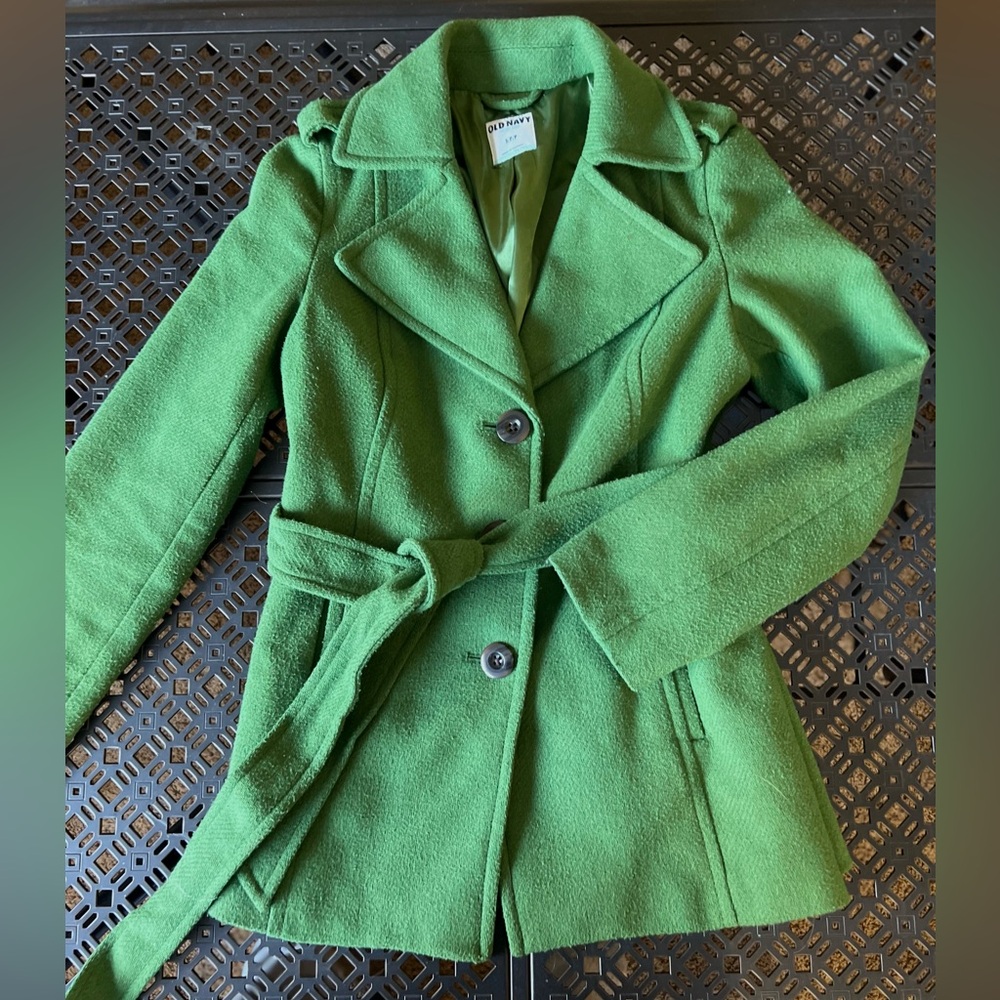 Old Navy peacoat in kelly green